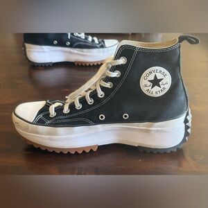 Women’s Converse Run Star Hike Platform Sneaker - Black / White / Gum Size 12